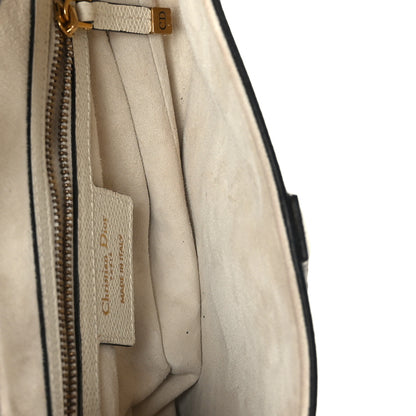 Christian Dior Grained Calfskin Saddle Bag White 5 of 10