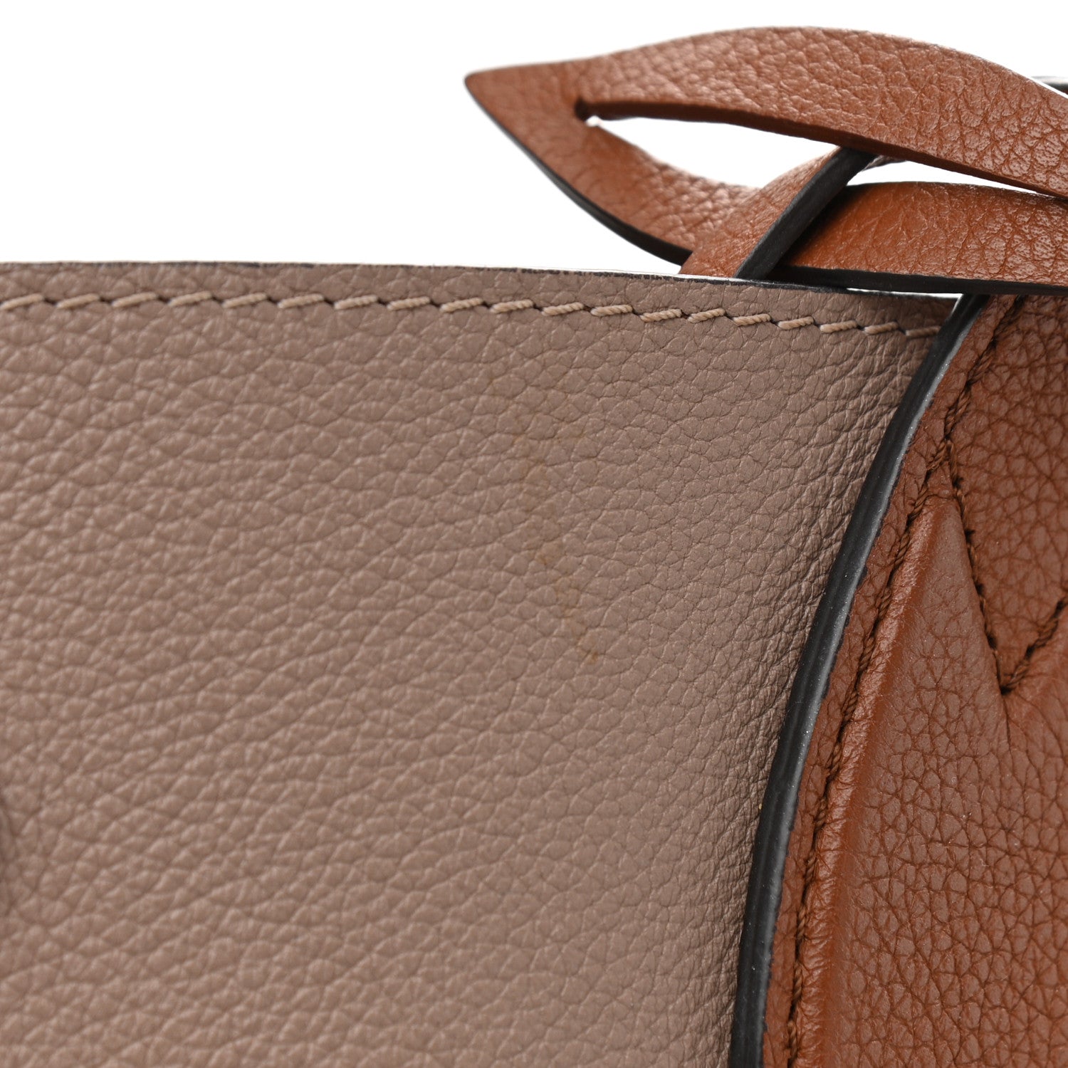 Louis Vuitton Calfskin Lockme Go Tote Vison 10 of 10