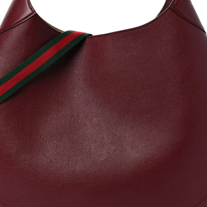 Gucci Soft Grained Calfskin Maxi B Hobo Rosso 8 of 12