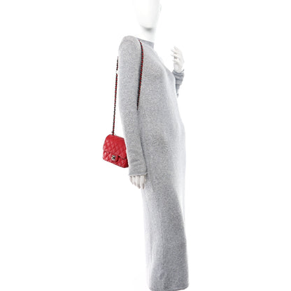 Chanel Lambskin Quilted Mini Square Flap Red 2 of 12