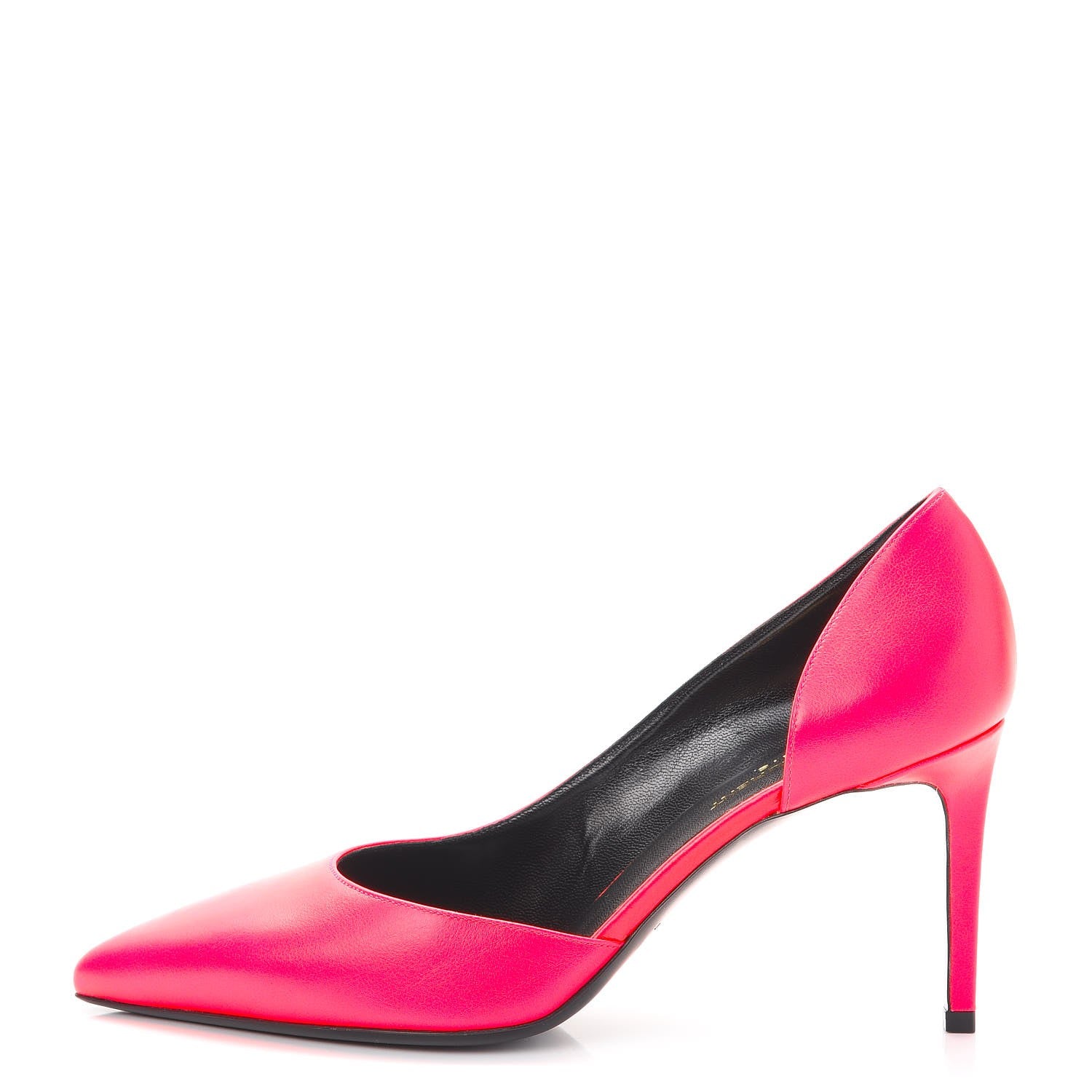 Saint Laurent Calfskin Paris 80 D'Orsay Pumps 40 Pink 1 of 8