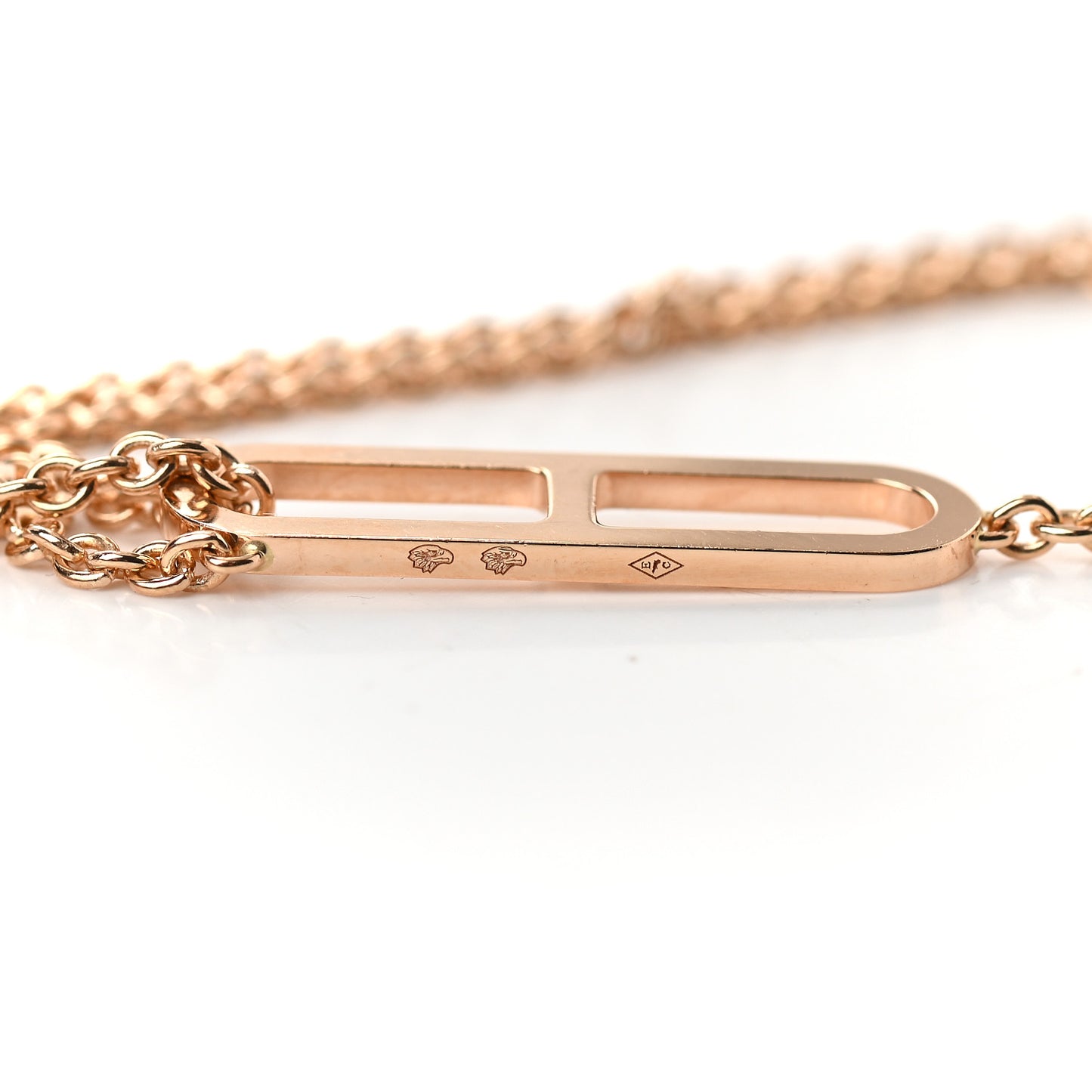 18K Rose Gold Diamond PM Ever Chaine D'Ancre Necklace