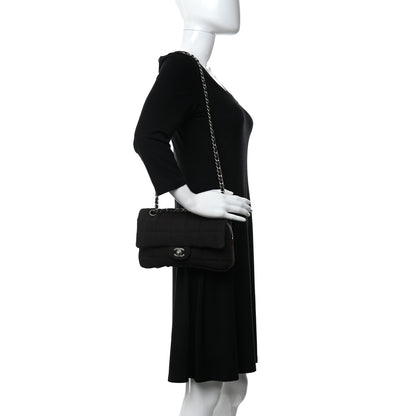 Chanel Nylon Square Quilted Flap Dark Brown 2 of 11