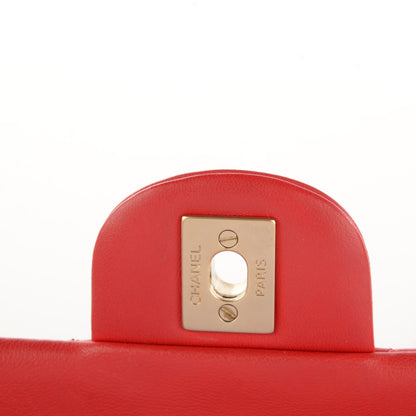 Chanel Lambskin Quilted Mini Rectangular Flap Red 9 of 11