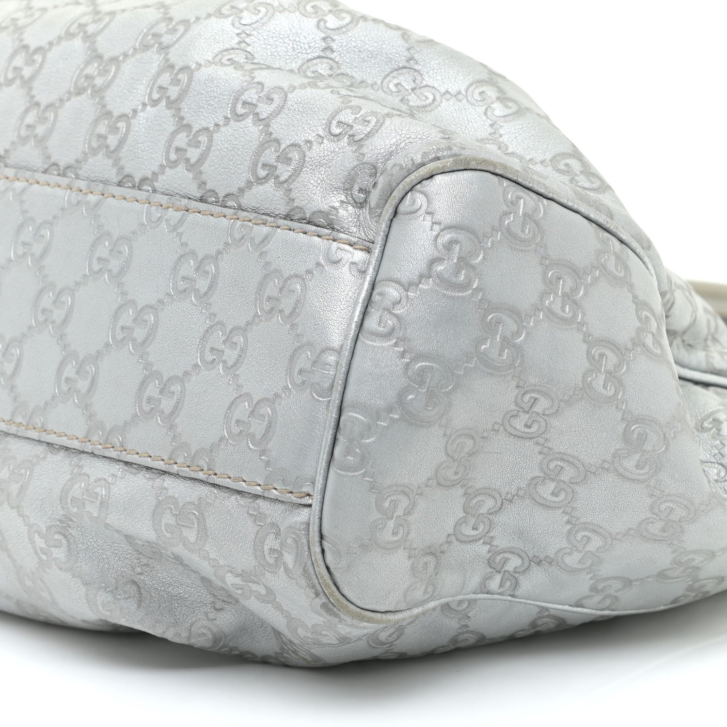 Gucci Guccissima Medium Sukey Tote Silver 6 of 18