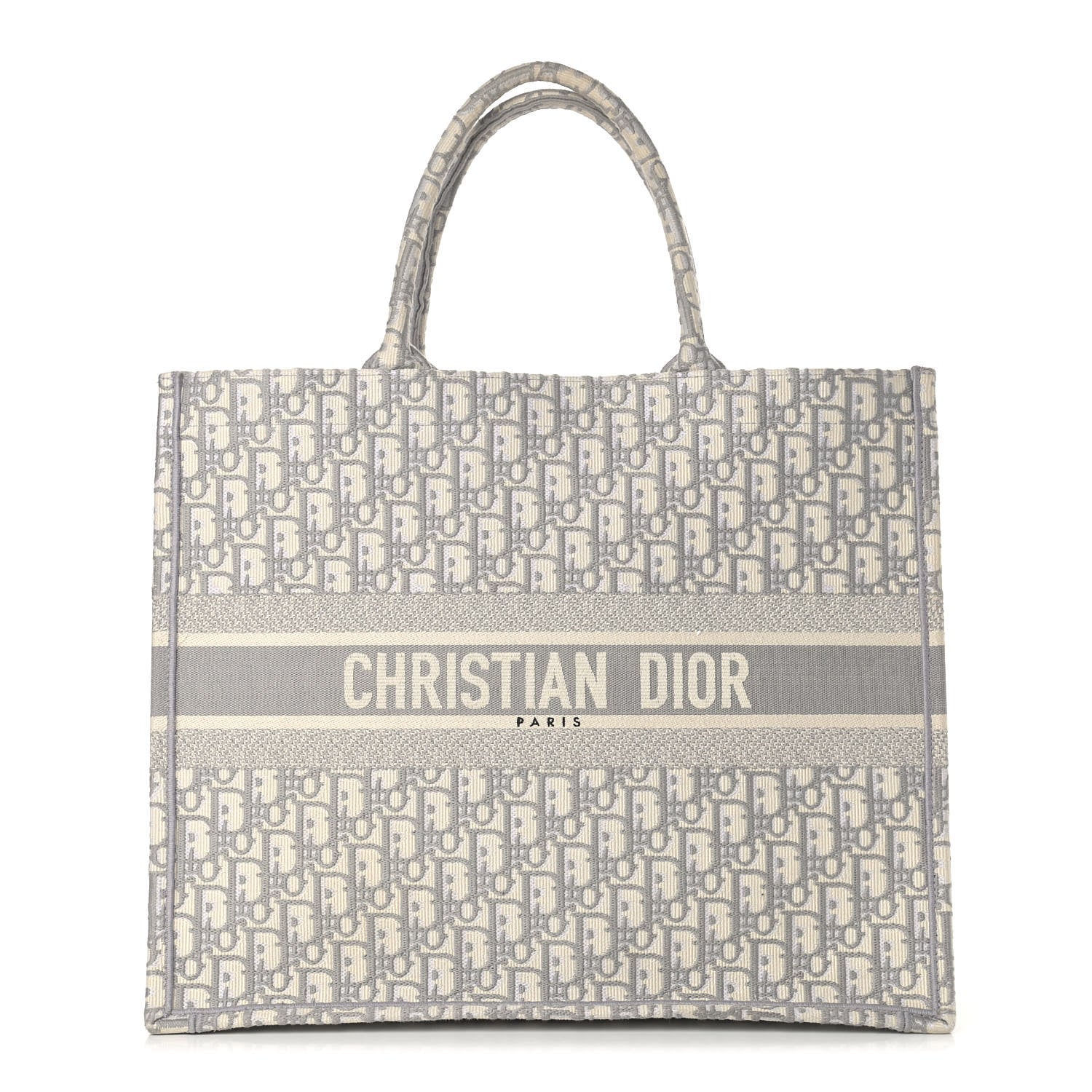 Christian Dior Oblique Large Book Tote Grey 1 of 11