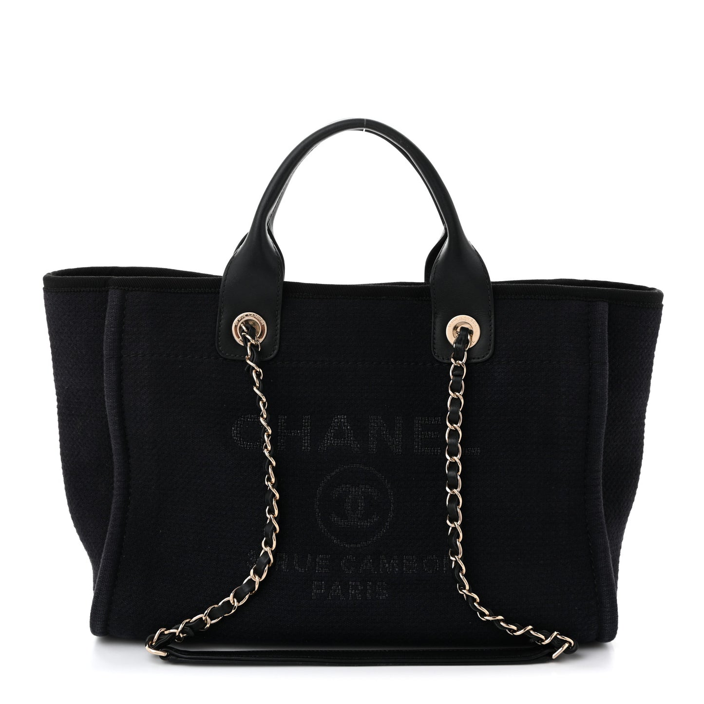 Mixed Fibers Small Deauville Tote Black