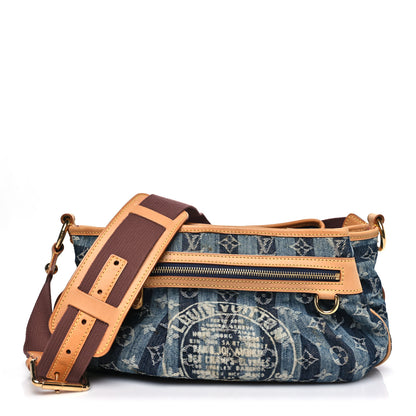 Louis Vuitton Denim Raye Porte Epaule MM 1 of 13