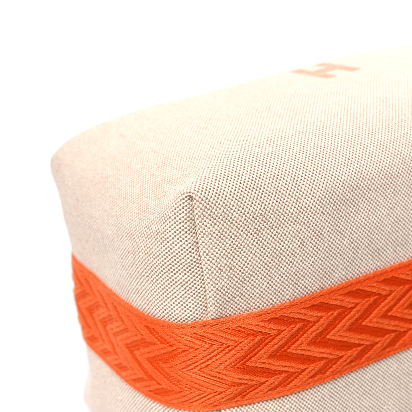 Canvas Large Bride-A-Brac Pouch Natural Orange