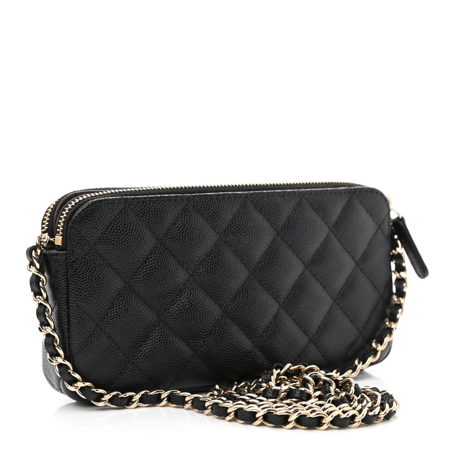 Chanel Caviar Quilted Small Clutch With Chain Black 3 of 14