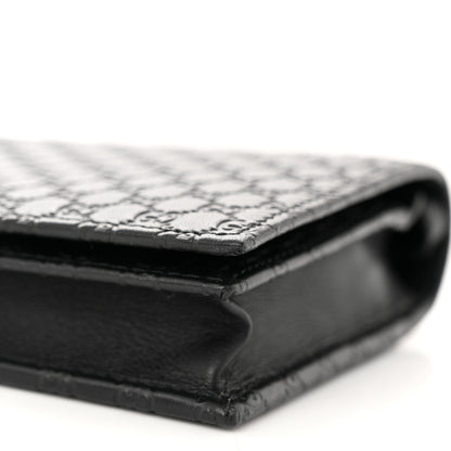 Gucci Microguccissima Crossbody Wallet Black 9 of 10