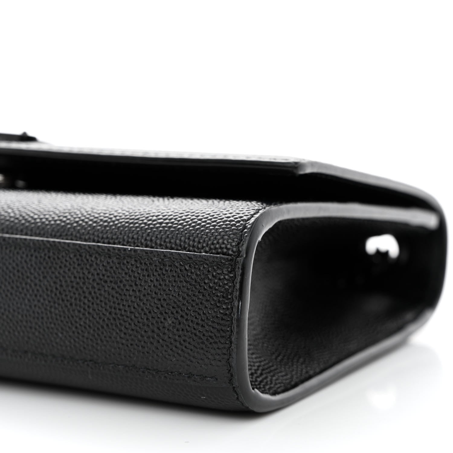 Saint Laurent Grain De Poudre Small Monogram Monochrome Kate Satchel Black 10 of 10
