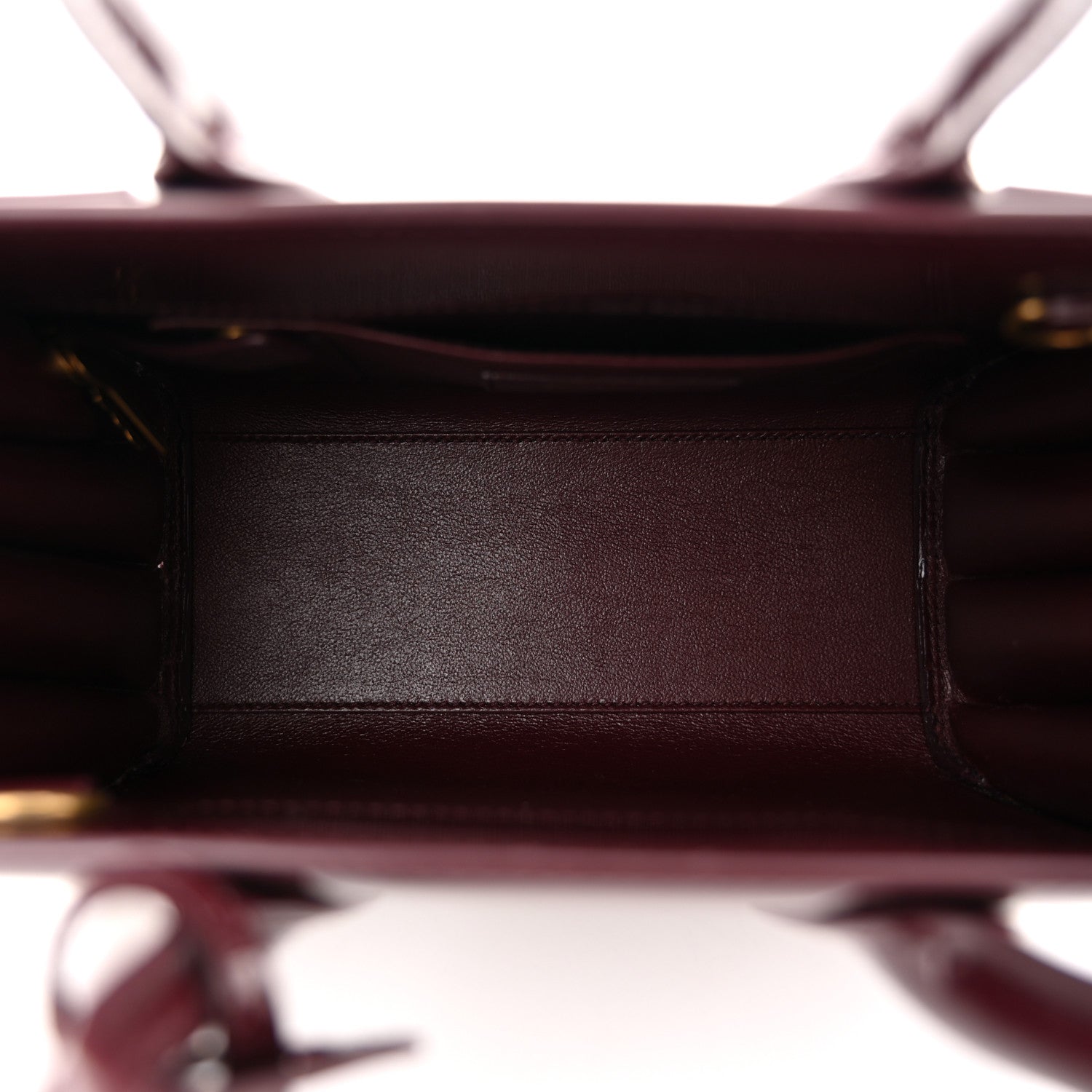 Saint Laurent Patent Nano Sac de Jour Dark Red Wine 5 of 9