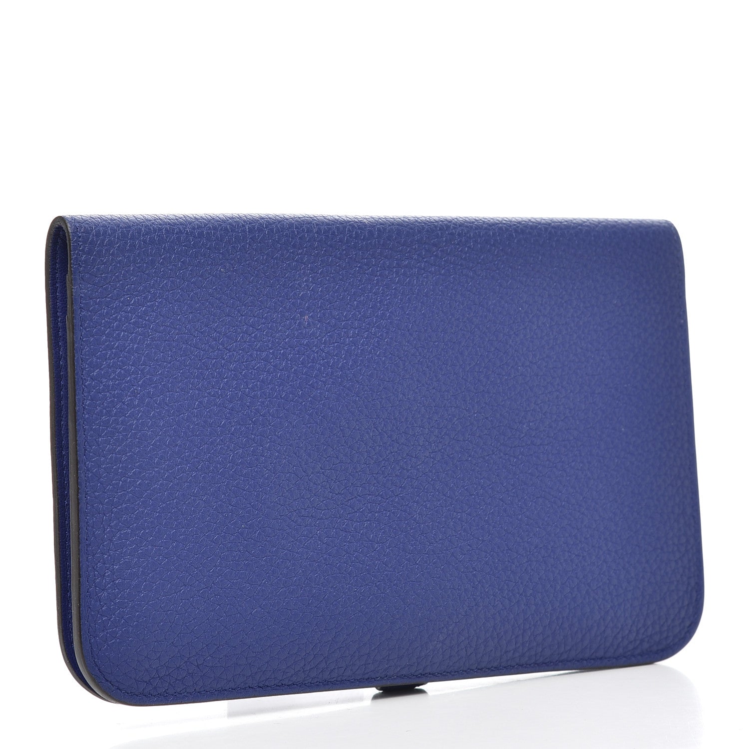 Hermes Togo Dogon Duo Wallet Bleu Electrique 4 of 12