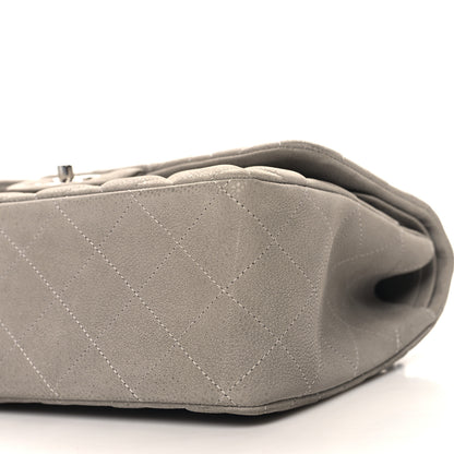 Chanel Iridescent Caviar Quilted Jumbo Double Flap Grey 10 of 10