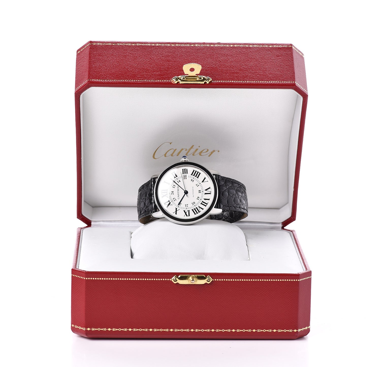 Stainless Steel Alligator 42mm Ronde Solo Automatic Watch