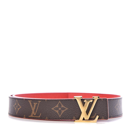 Louis Vuitton Monogram 30mm LV Initiales Reversible Belt 75 30 Coquelicot 1 of 8