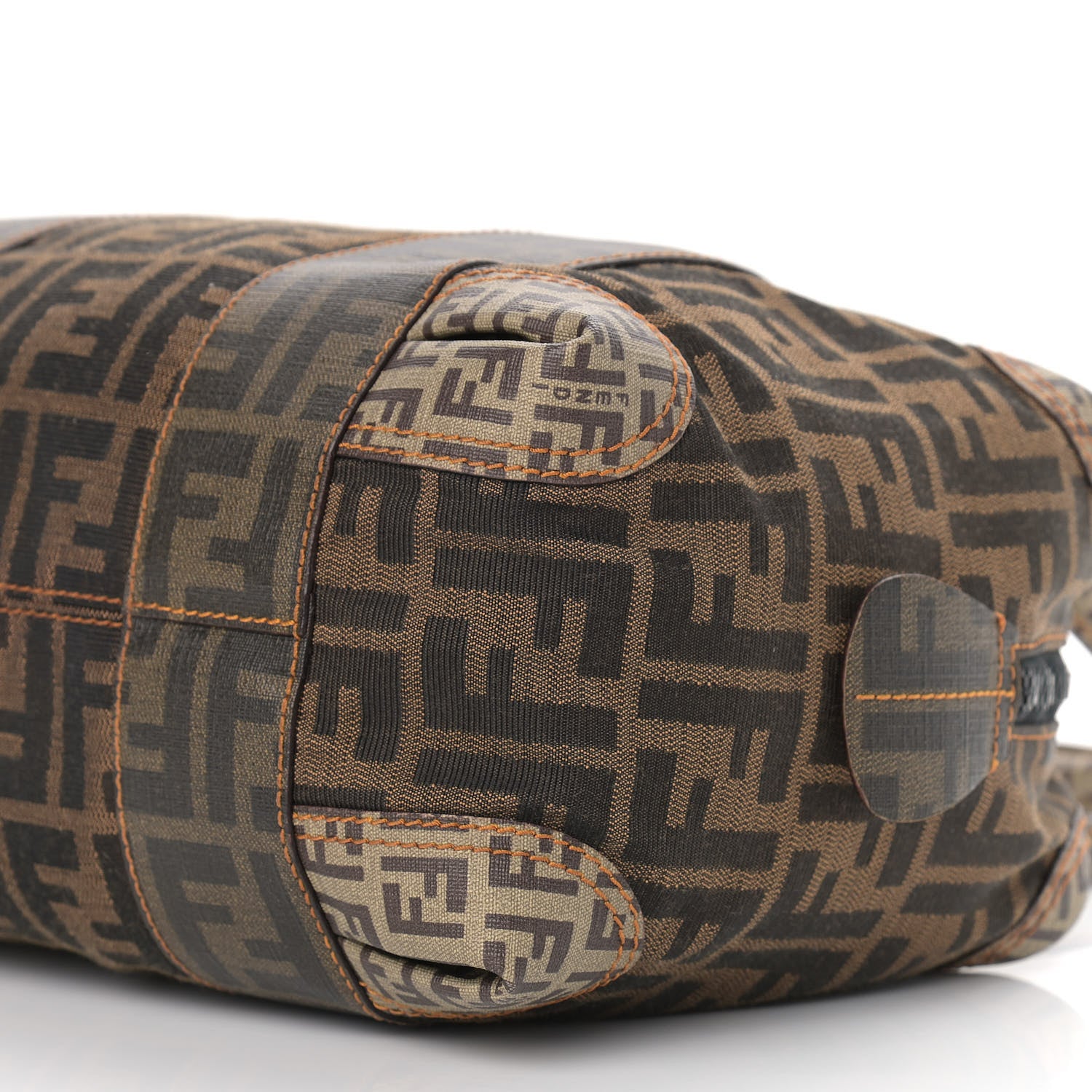 Fendi Zucca Zucchino Mixed Media Small B Mix Tote Tobacco 9 of 9