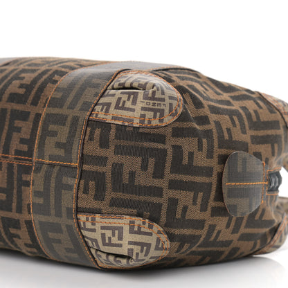 Fendi Zucca Zucchino Mixed Media Small B Mix Tote Tobacco 9 of 9