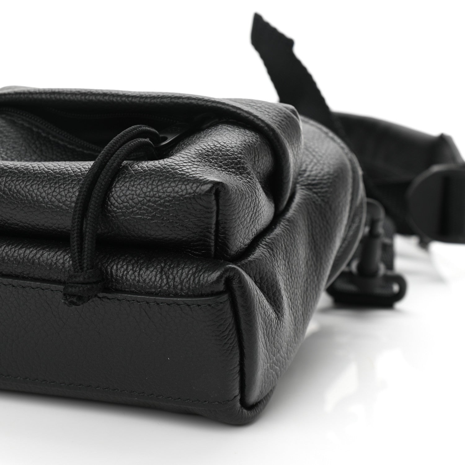 Balenciaga Grained Calfskin Mini Explorer Crossbody Backpack Black 9 of 9