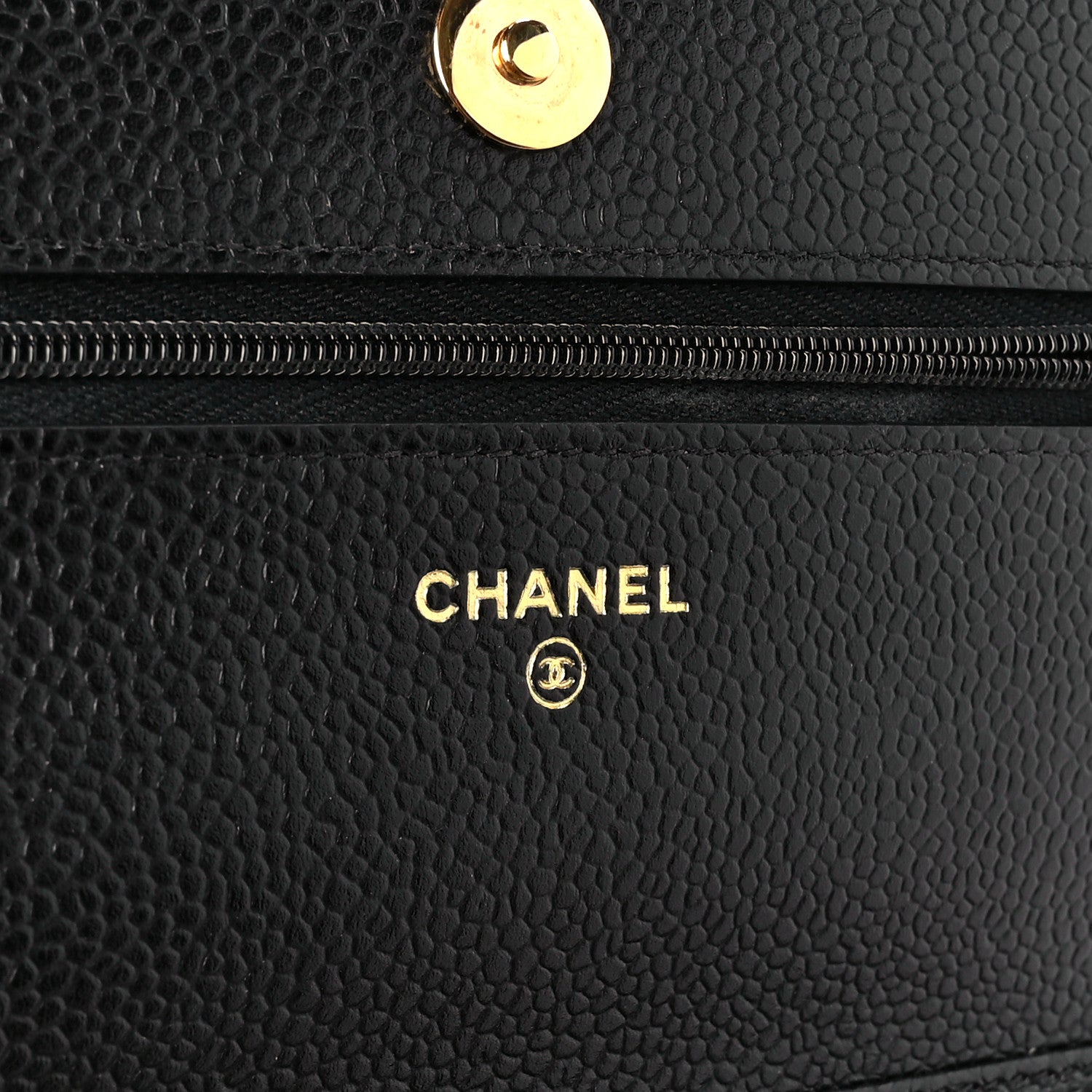 Chanel Caviar Quilted Wallet on Chain WOC Black 6 of 12