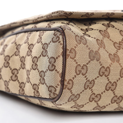 Gucci Monogram Small Flap Messenger Bag Beige Dark Brown 5 of 11