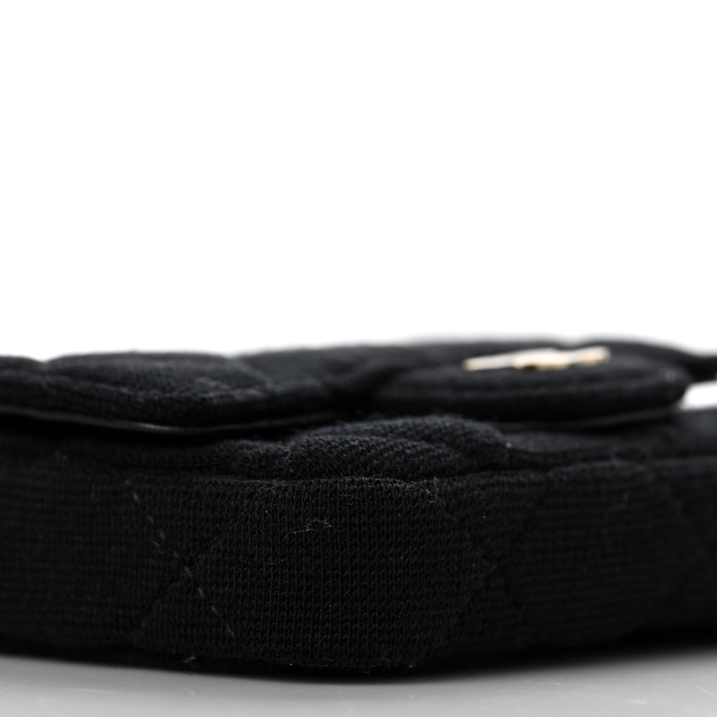 Jersey Quilted Belt Bag Black