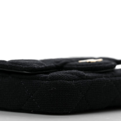 Chanel Jersey Quilted Belt Bag Black 8 of 10