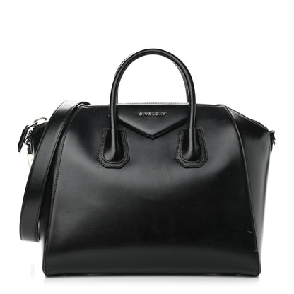 Givenchy Shiny Lord Calfskin Medium Antigona Black 1 of 14