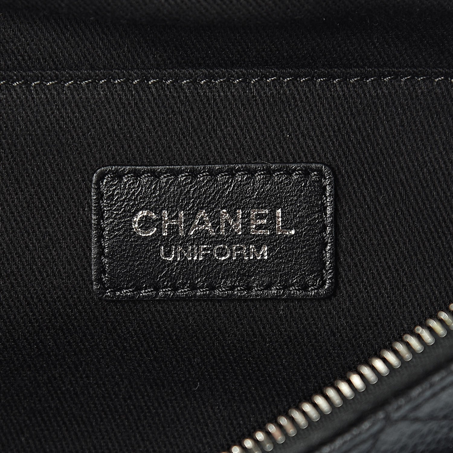 Chanel Grained Calfskin Quilted Waist Belt Bag Black 6 of 10