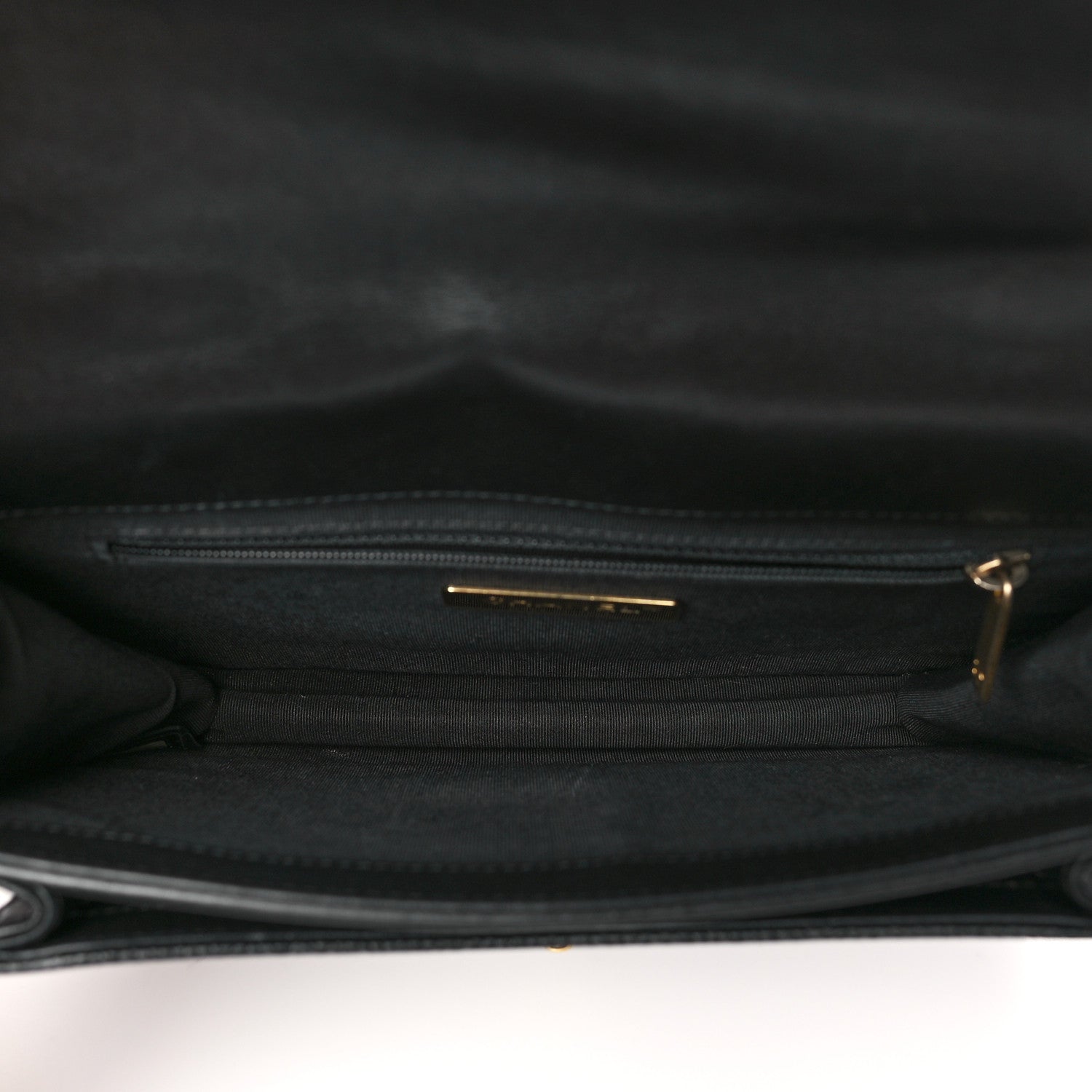 Chanel Calfskin Caviar Quilted Chain Handle Flap Black 5 of 10