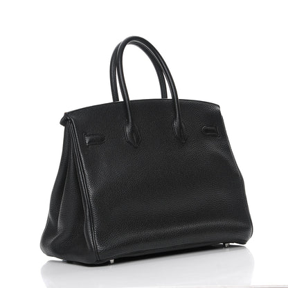 Hermes Taurillon Clemence Birkin 35 Black 3 of 24