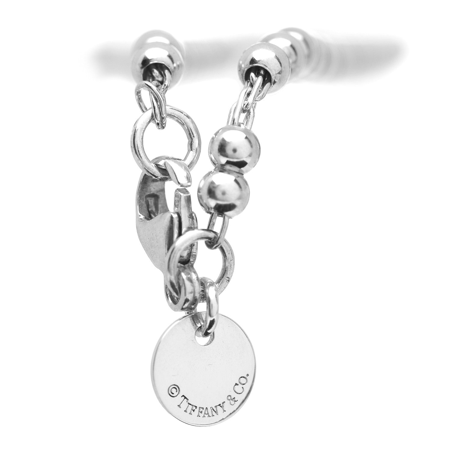 Tiffany Sterling Silver 3mm Return to Tiffany Heart Lock Bead Bracelet 4 of 4