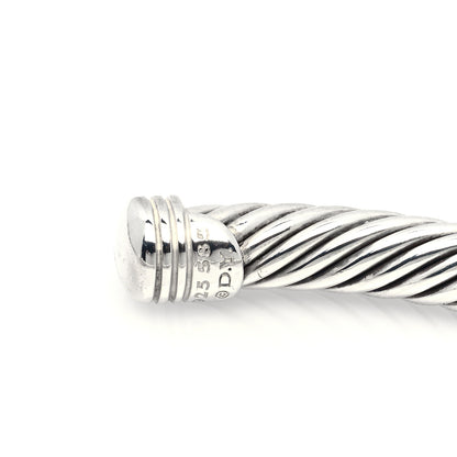 David Yurman Sterling Silver 14K Yellow Gold 5mm X Station Cable Bracelet 4 of 5