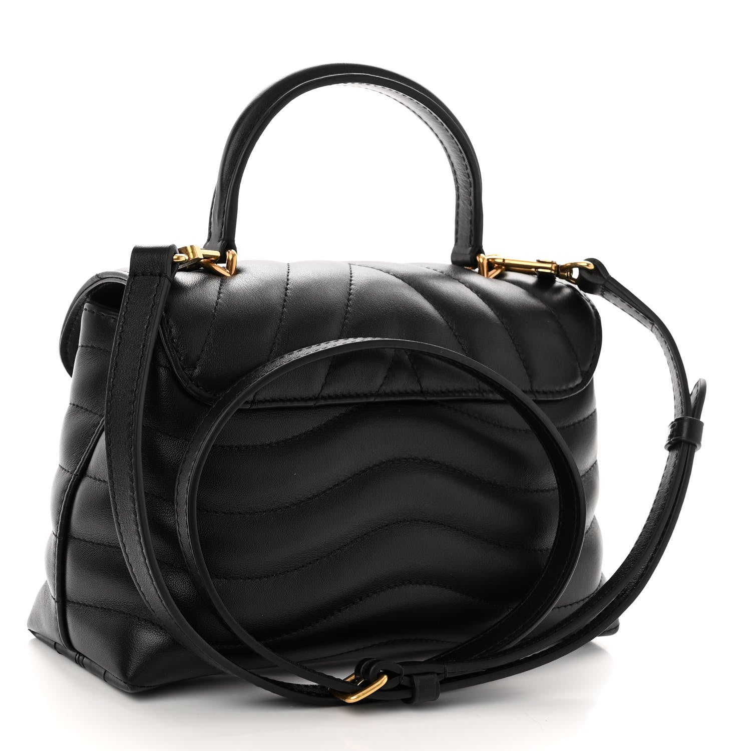 Louis Vuitton Calfskin Hold Me New Wave Black 3 of 11