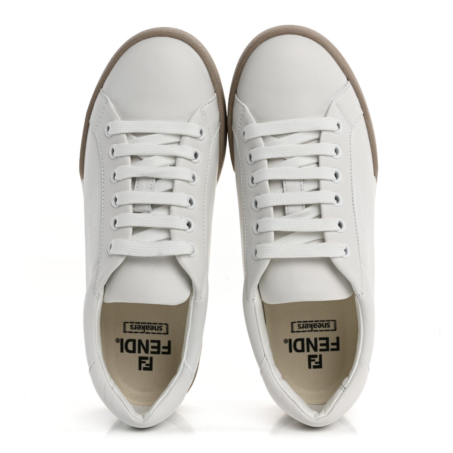 Vitello Logo Womens Low Top Sneakers 35.5 White