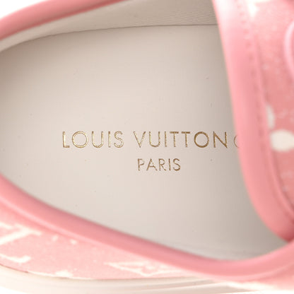 Louis Vuitton Denim Monogram Squad Sneakers 38 Pink 8 of 10