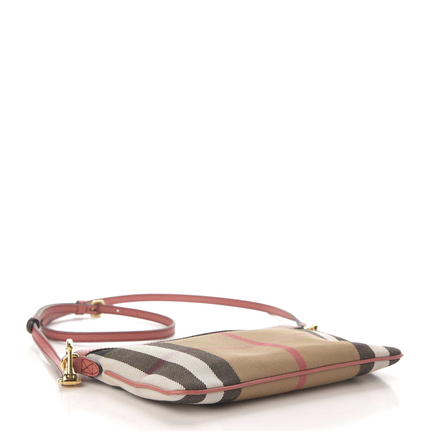 Burberry House Check Derby Peyton Crossbody Clutch Bag Pink 4 of 11