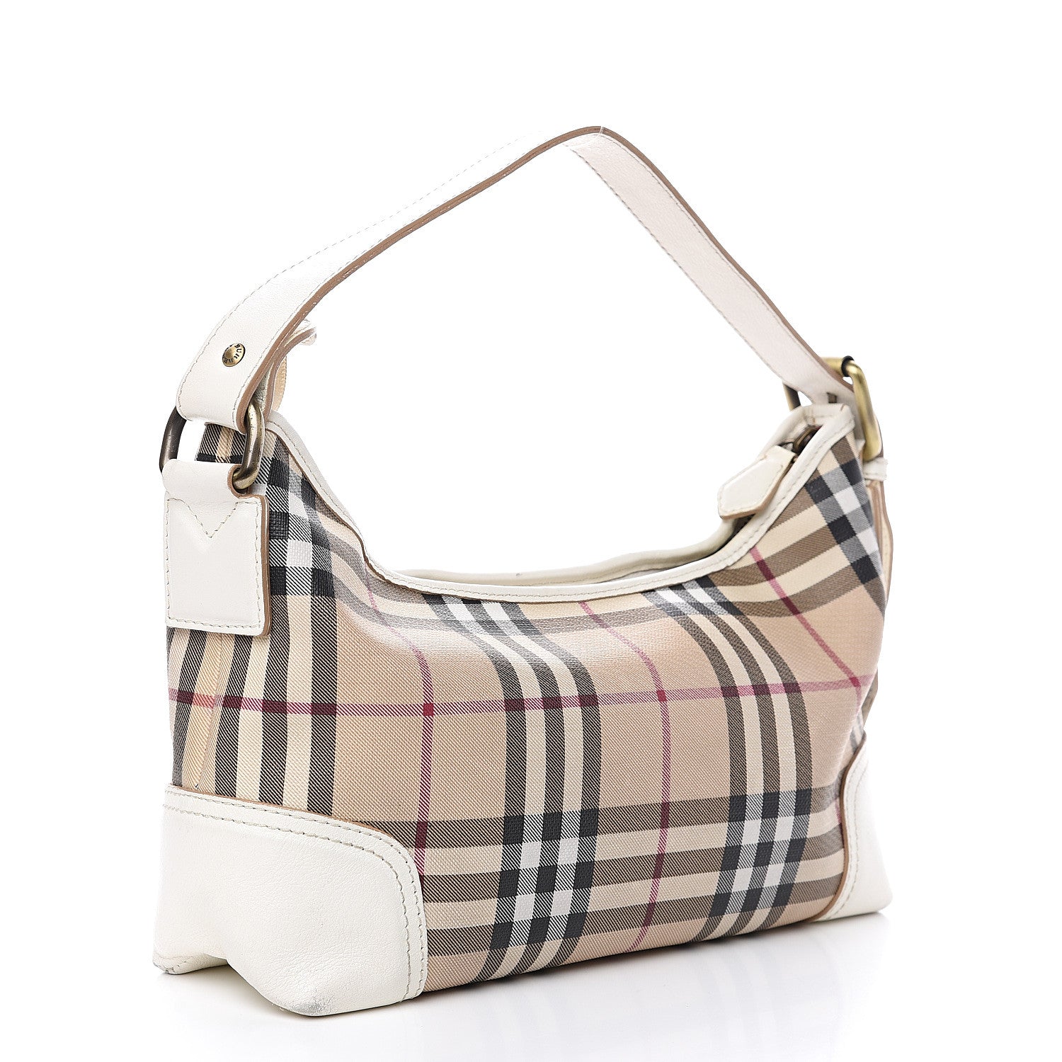 Burberry House Check Hobo White 2 of 12