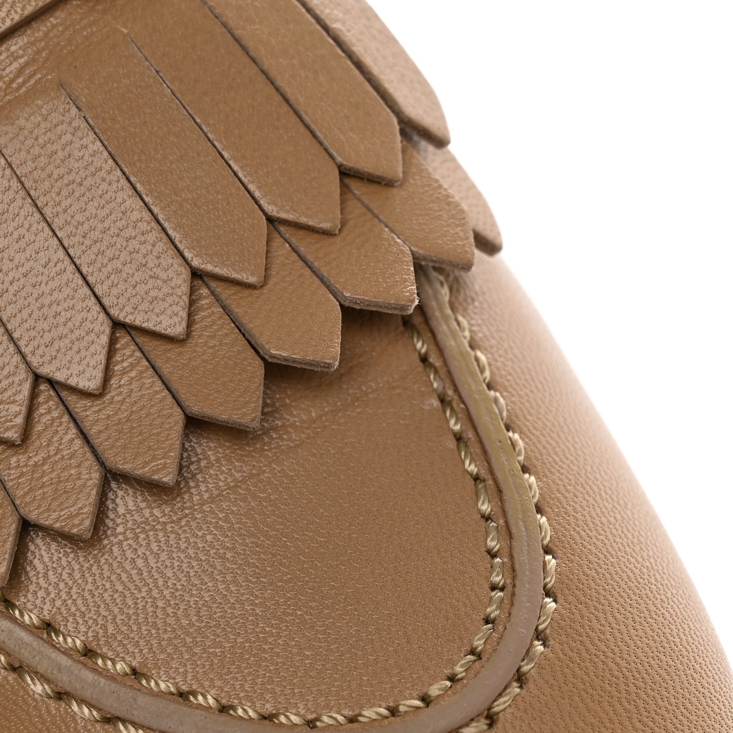 Goatskin Womens Royal Loafers 39 Beige Argile