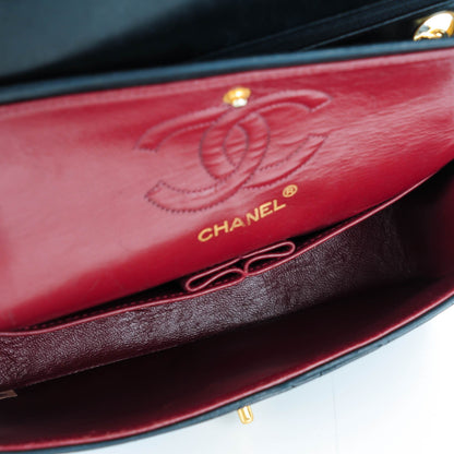 Chanel Lambskin Small Double Flap Navy 5 of 11
