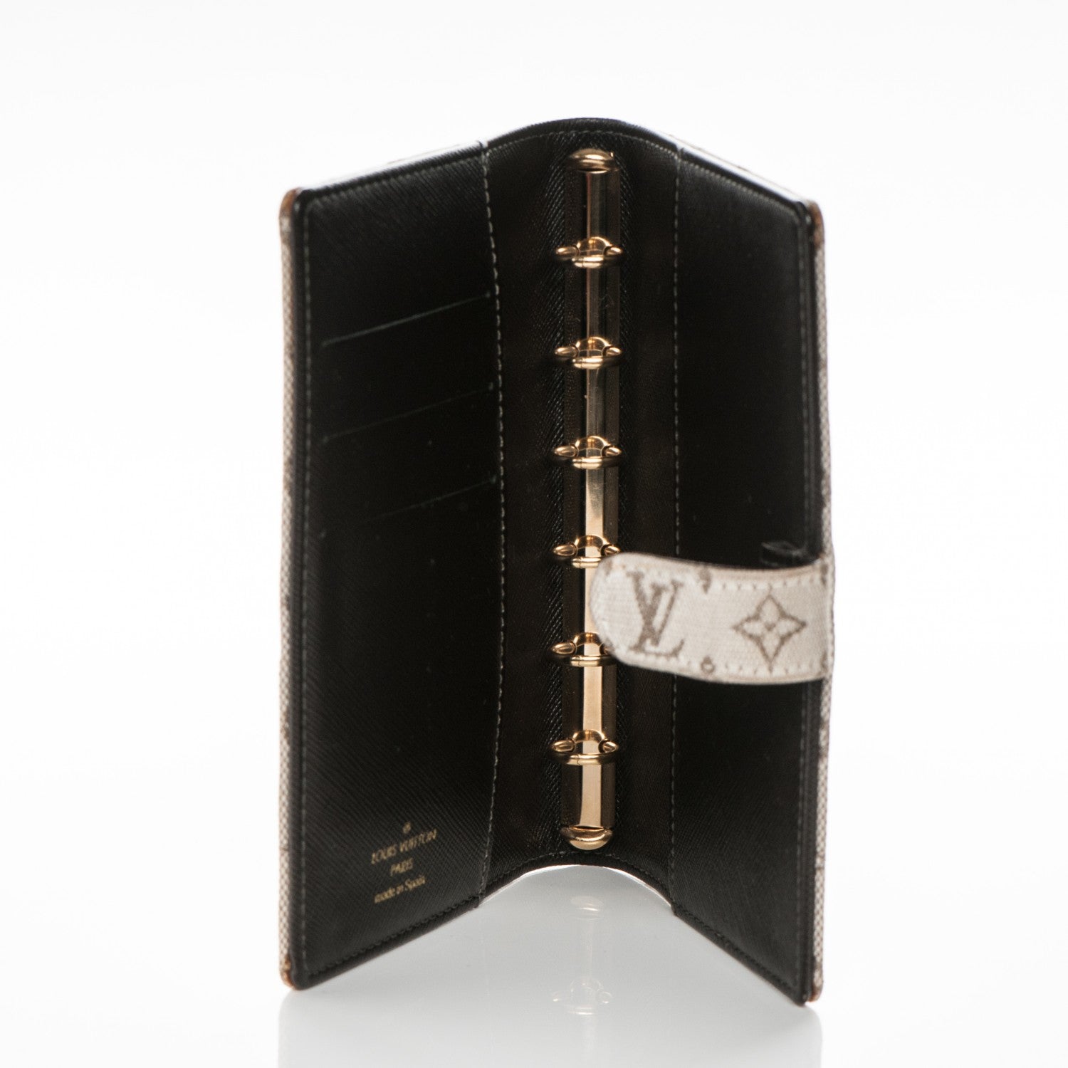 Louis Vuitton Mini Lin Small Ring Agenda Cover Kaki 5 of 6