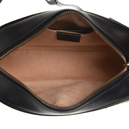 Gucci Calfskin Matelasse Small GG Marmont Chain Shoulder Bag Black 5 of 6