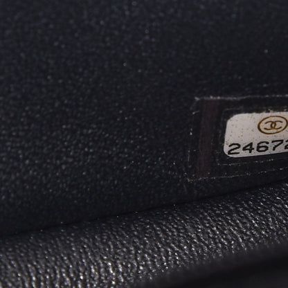 Chanel Iridescent Caviar Chevron Quilted Mini Rectangular Flap Black 7 of 8