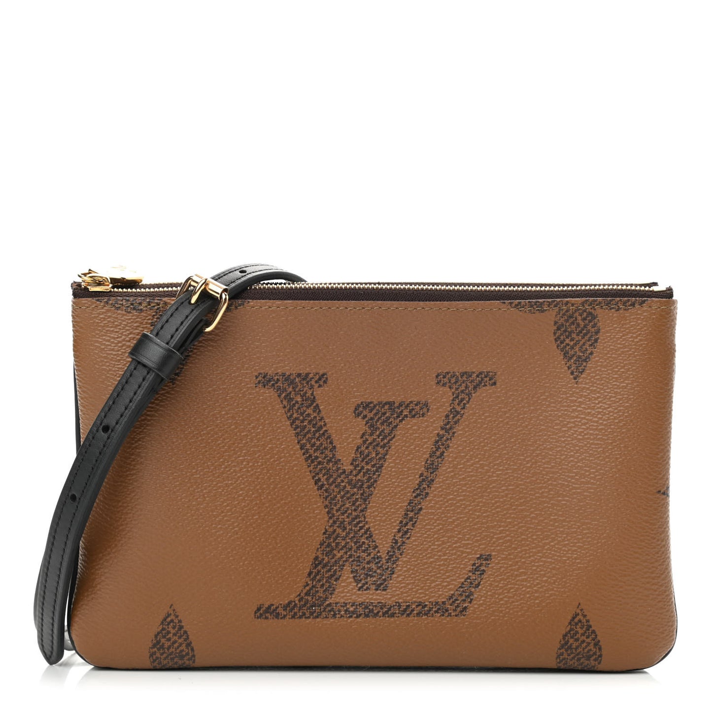 Reverse Monogram Giant Double Zip Pochette