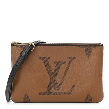 Louis Vuitton Reverse Monogram Giant Double Zip Pochette 1 of 10