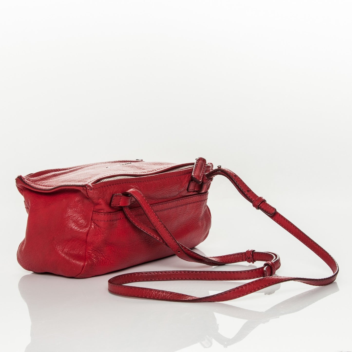 Sugar Goatskin Mini Pandora Red