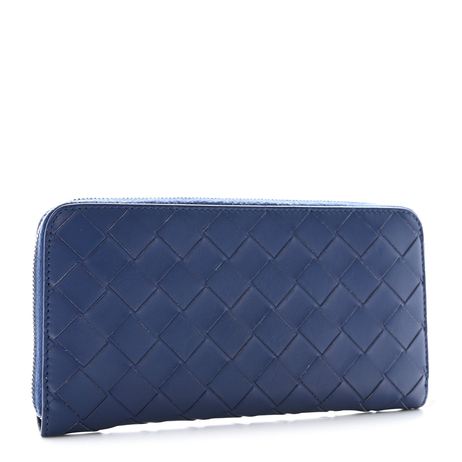 Bottega Veneta Nappa Intrecciato Zip Around Wallet Thunder 3 of 9