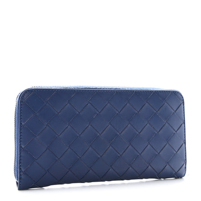 Bottega Veneta Nappa Intrecciato Zip Around Wallet Thunder 3 of 9