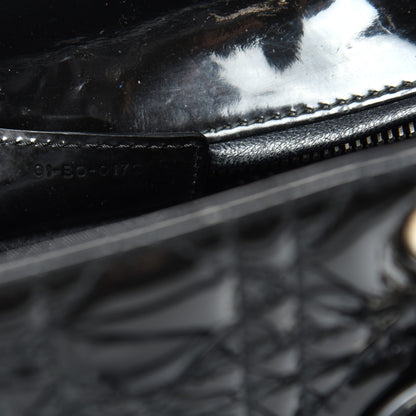 Christian Dior Patent Cannage Medium Lady Dior Black 7 of 11